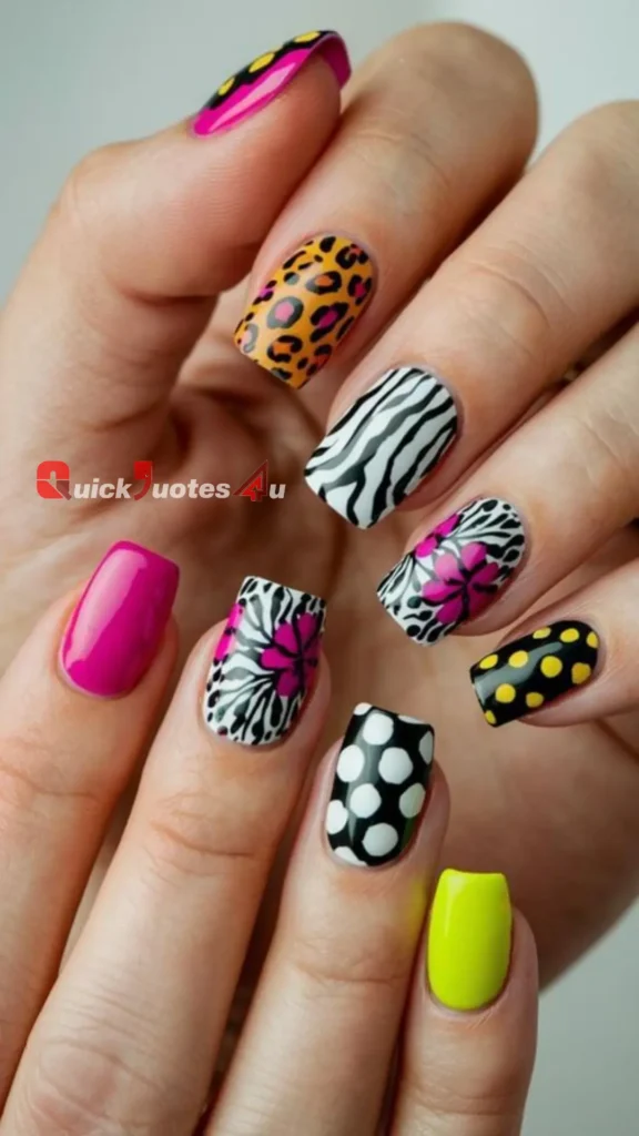Top Trends in Summer Nail Art for 2025: Vacation-Ready Looks You’ll Love 6 Animal Print Summer Nails 1