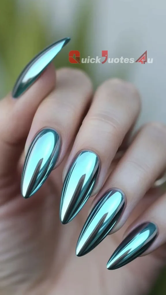 Top Trends in Summer Nail Art for 2025: Vacation-Ready Looks You’ll Love 8 Chrome Metallic Nails