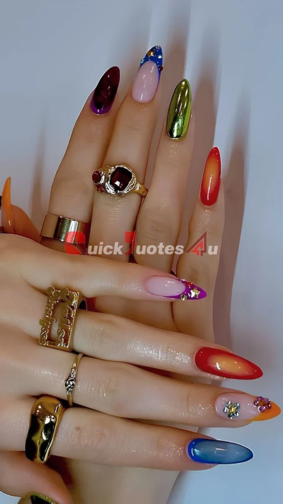 Top Trends in Summer Nail Art for 2025: Vacation-Ready Looks You’ll Love 9 Mix and Match nail Styles