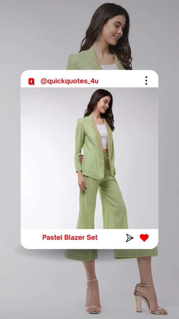 21 Stunning Outfit Ideas for Girls on Graduation Day 3 Pastel Blazer Set