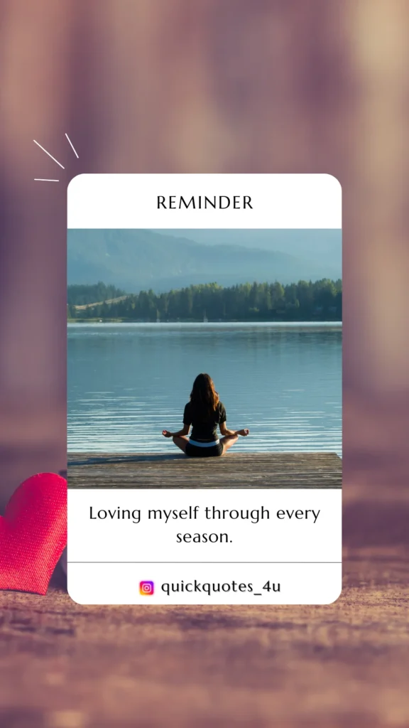 Inspiring self-love quote on textured watercolor background