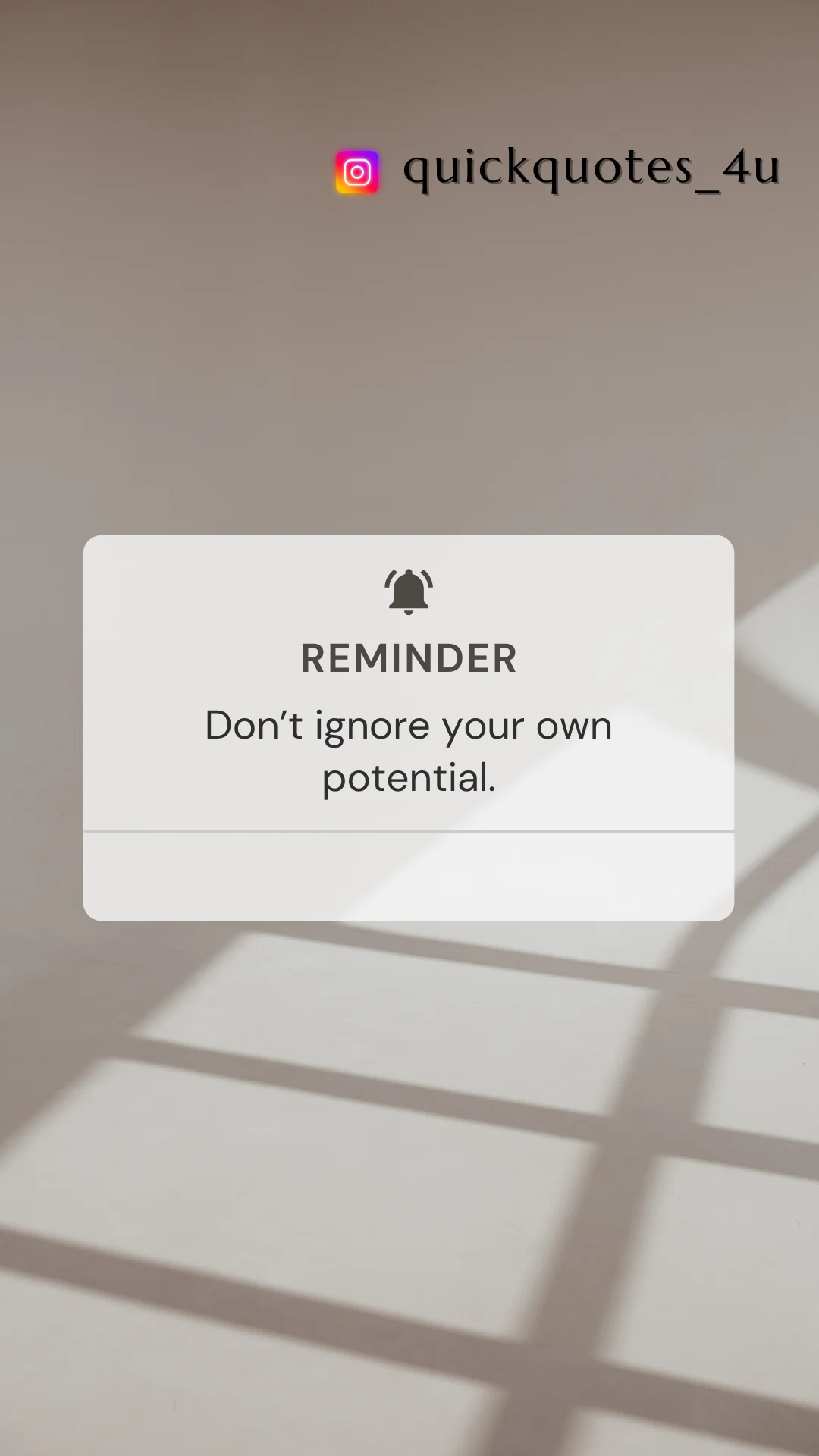 Powerful self-love quote in elegant typography for Instagram bio ideas