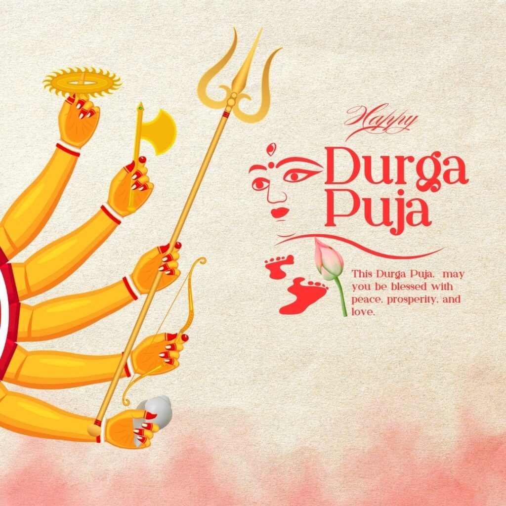 Happy Durga Puja Wishes Greetings 2025