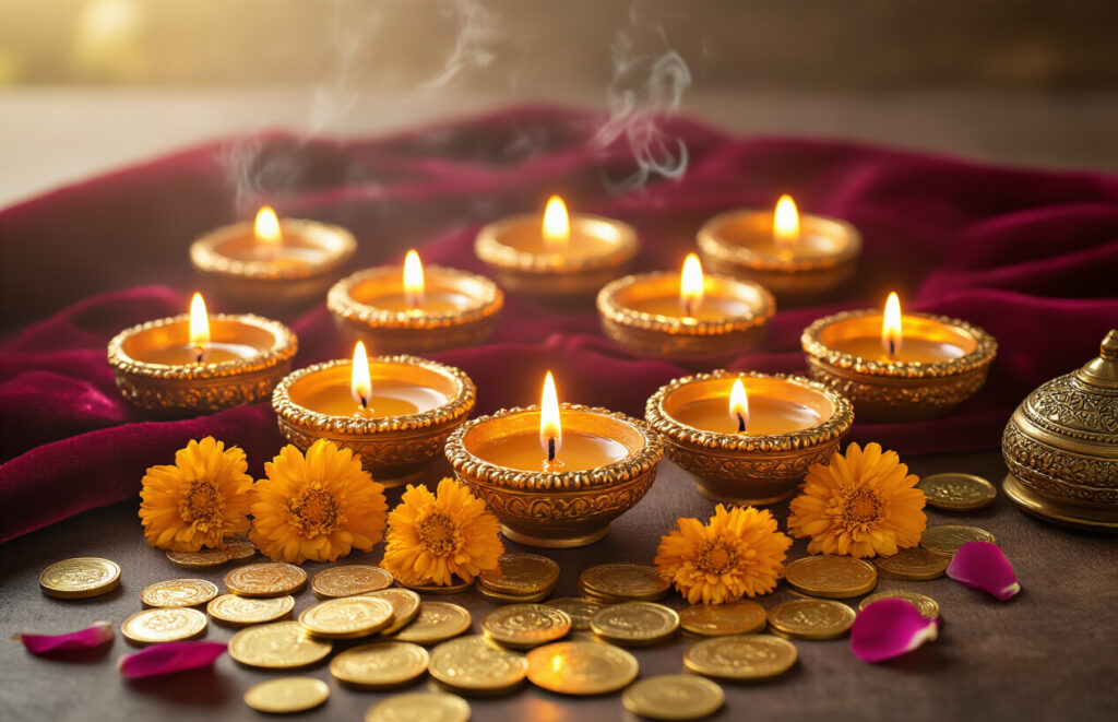 101+ Best Dhanteras 2025 Wishes, Quotes &Messages to Share with Family & Friends 11 gold coins dhanteras 2025 blessings