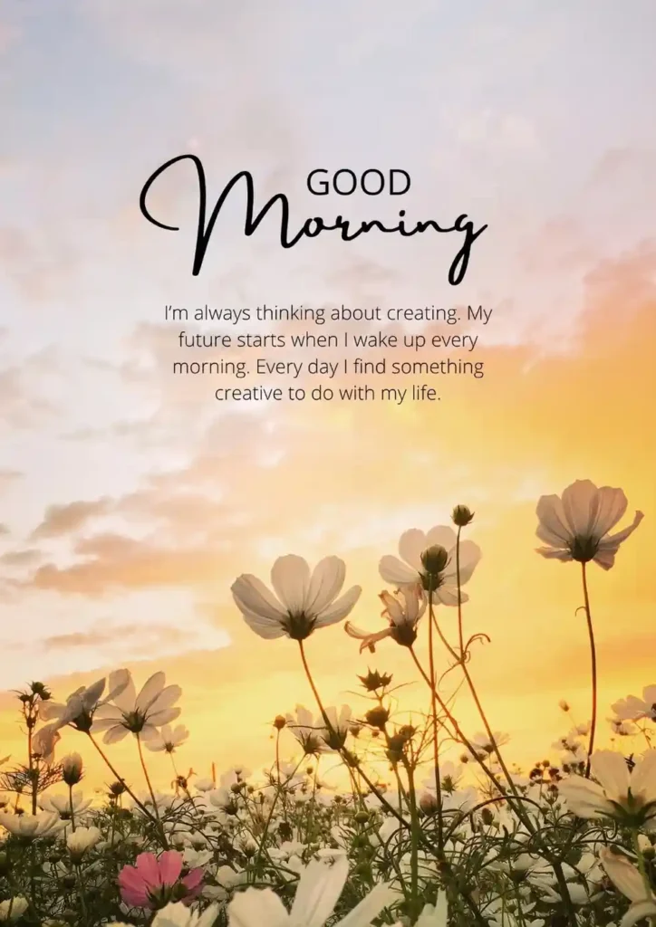 good morning quotes flowers