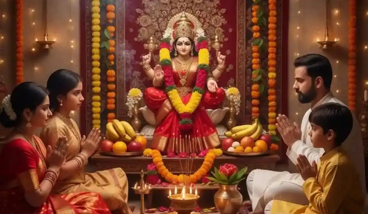 Diwali Laxmi Puja 2025 celebration with family at home
