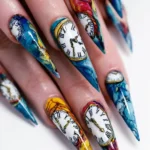 Best Halloween Nail Art Ideas 2025 You'll Want to Try Right Now 21 Creepy skeleton hand Halloween nail design