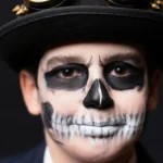 Vampire glam Halloween makeup look for women 2025