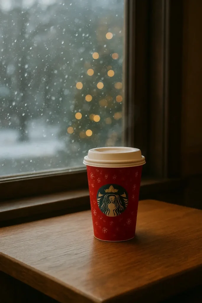 Cozy holiday scene showing someone creating their own meaningful Christmas ritual