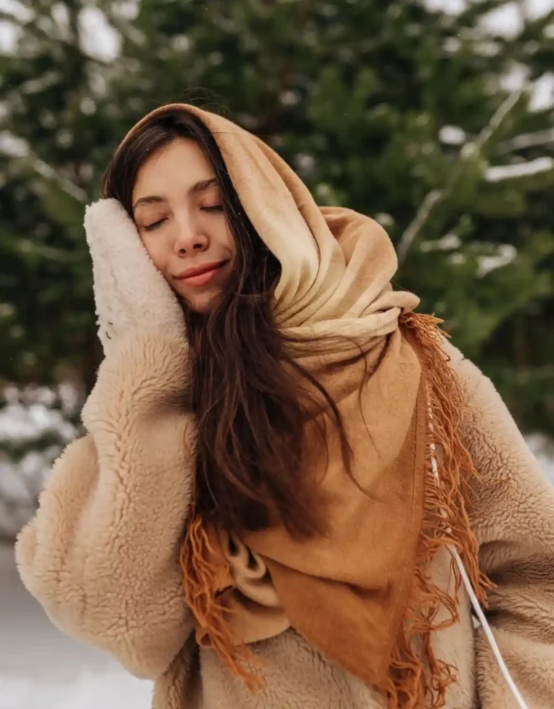 knitted wool blend sweatshirt textured winter