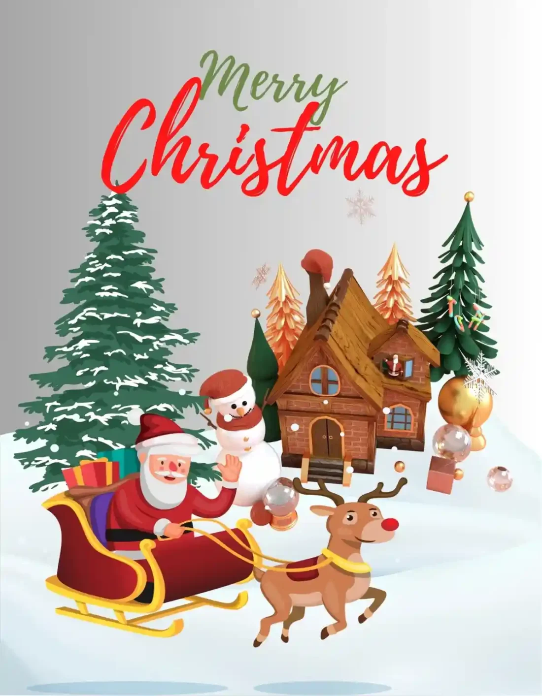 Cozy winter vibes and Merry Christmas spirit