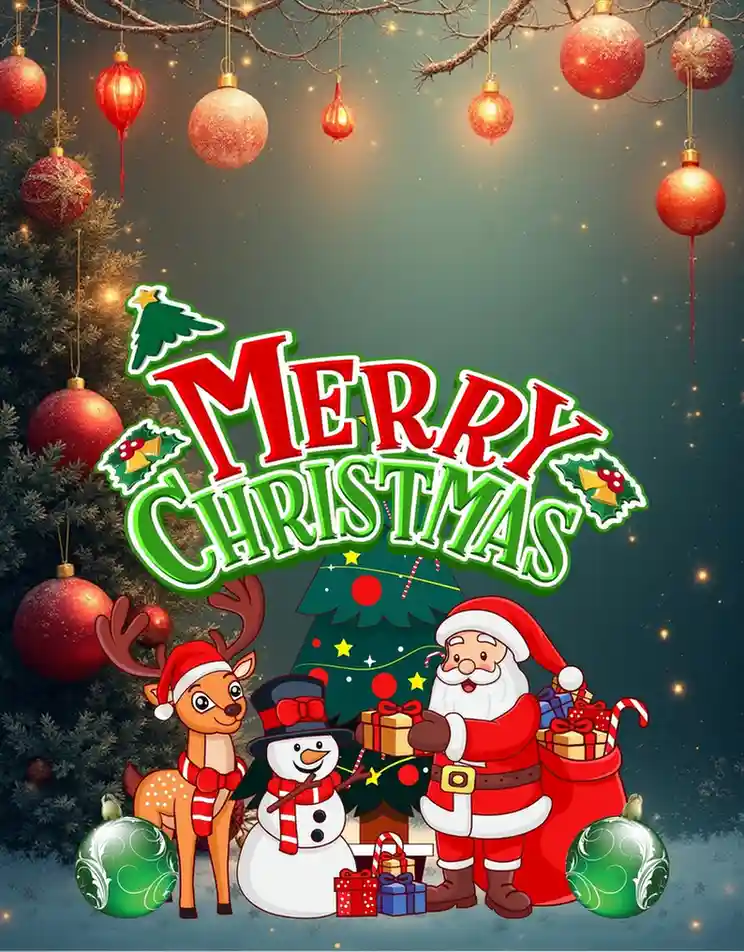 merry christmas tree lights