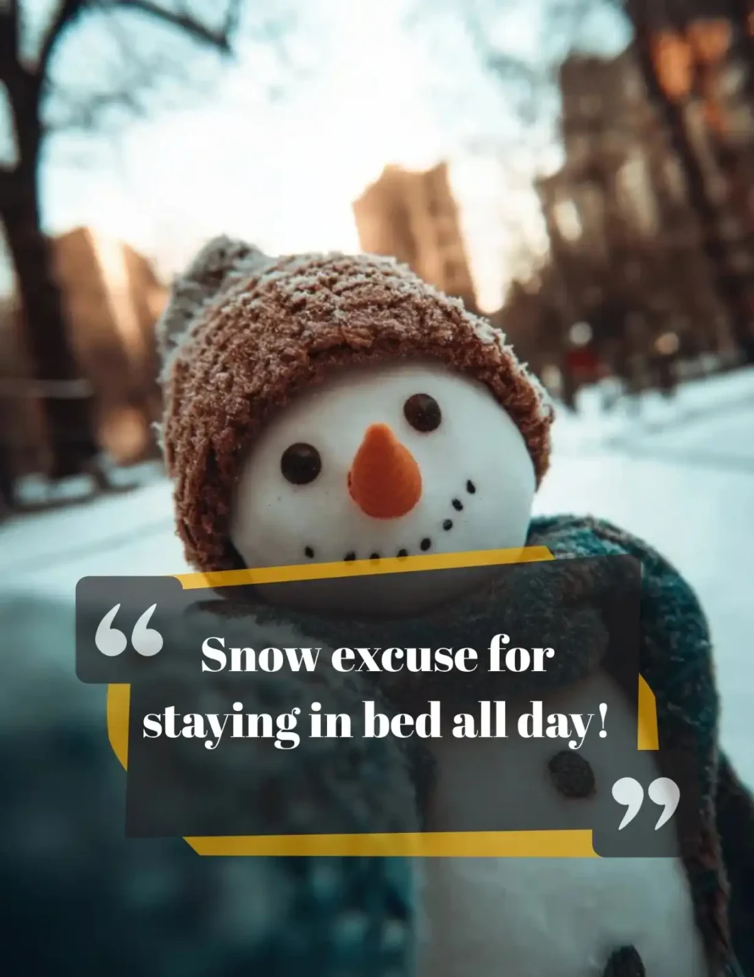Sweet winter love story quote for couples