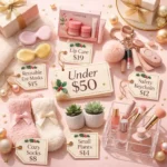Affordable Christmas gifts for women under $50 including beauty and lifestyle items