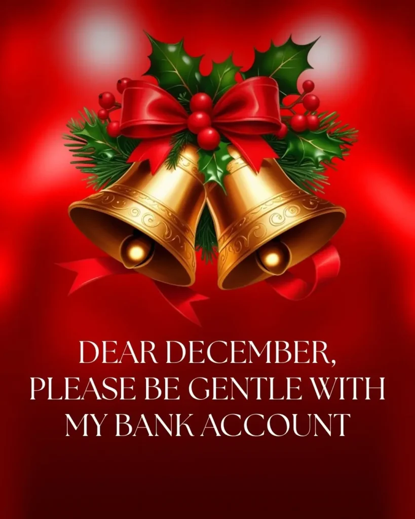 Aesthetic minimalist Christmas captions with neutral winter decor