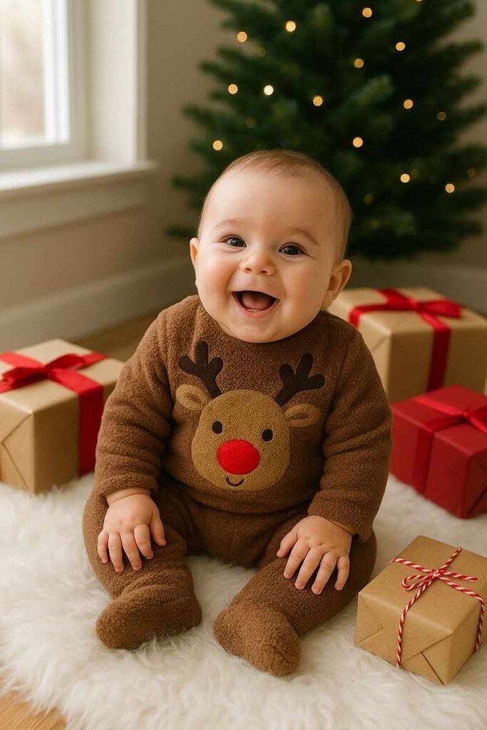 Christmas Dress for Baby Boy 2025: Cutest Outfit Ideas, Photoshoot Looks & Styling Tips 8 baby boy christmas sweater cable knit ivory
