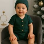 Baby boy Santa costume for Christmas photos