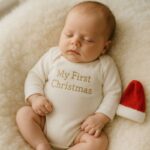 Baby boy winter Christmas outfit with cardigan