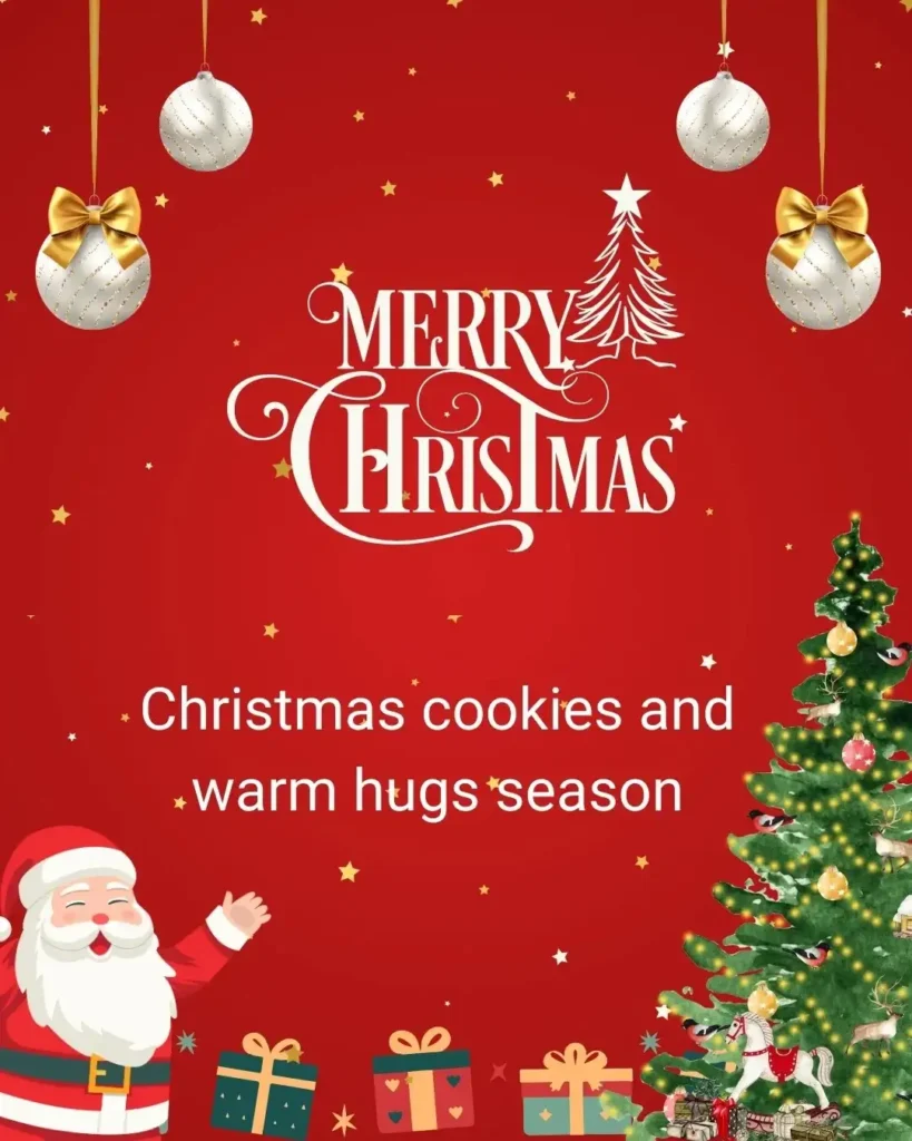 Christmas cookie baking caption ideas for festive posts