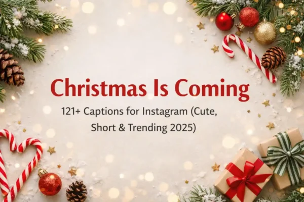 christmas is coming caption