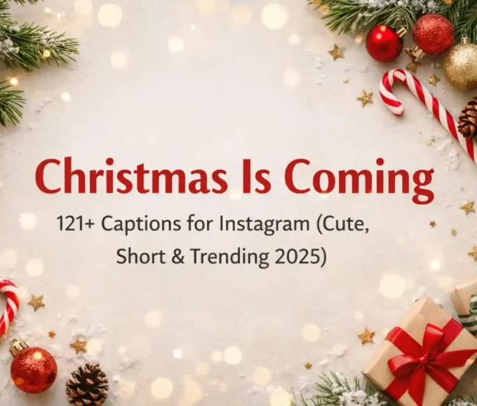 christmas is coming caption