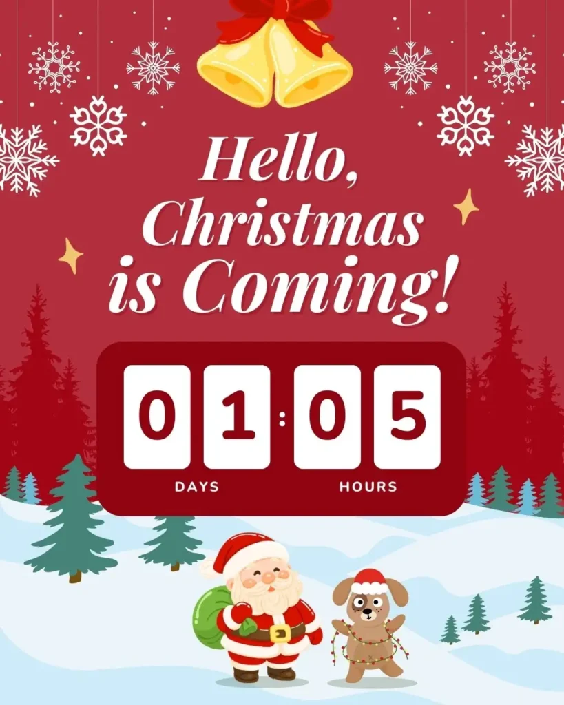 Christmas is coming captions for Instagram with festive decorations