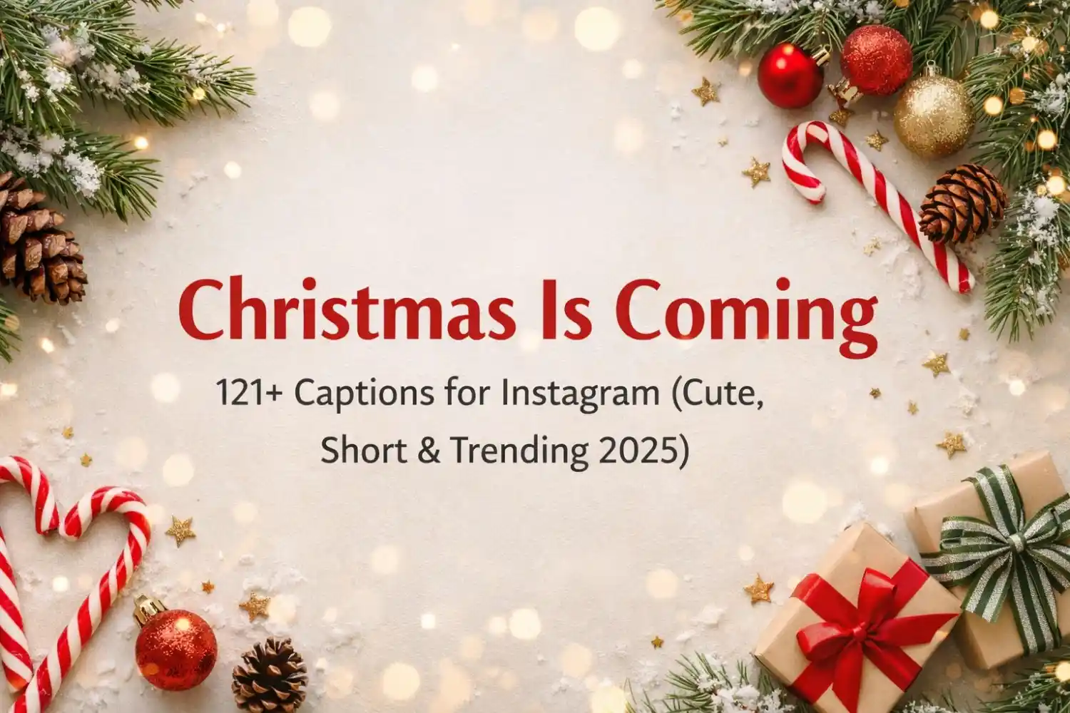 christmas is coming caption