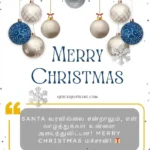 Tamil Christmas quotes with English translation