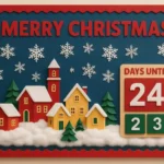 Creative 3D Christmas bulletin board