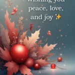 Cute Christmas captions with Santa and snowflakes