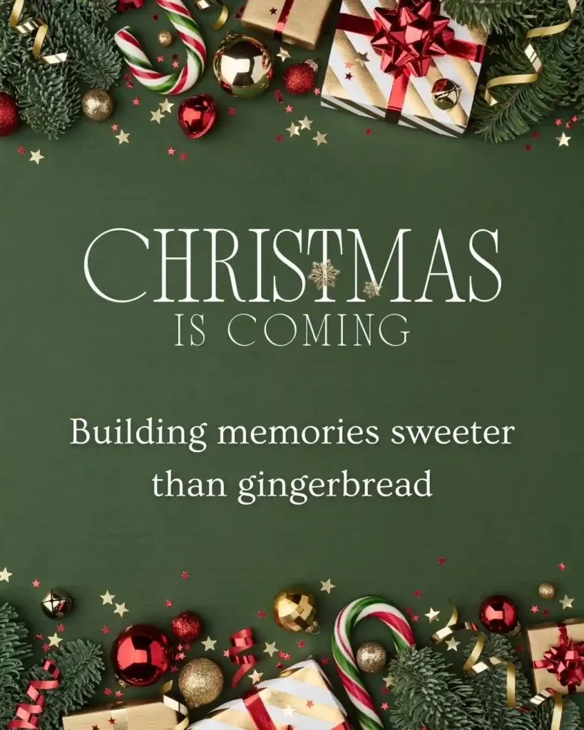 Family Christmas photo caption inspiration for holiday cards