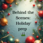 Holiday Instagram captions with festive decorations