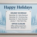 Office Christmas notice board decoration