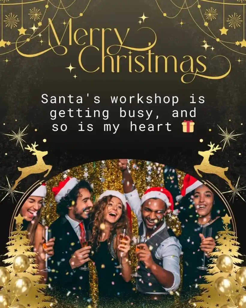 Simple Christmas captions with minimal design aesthetic