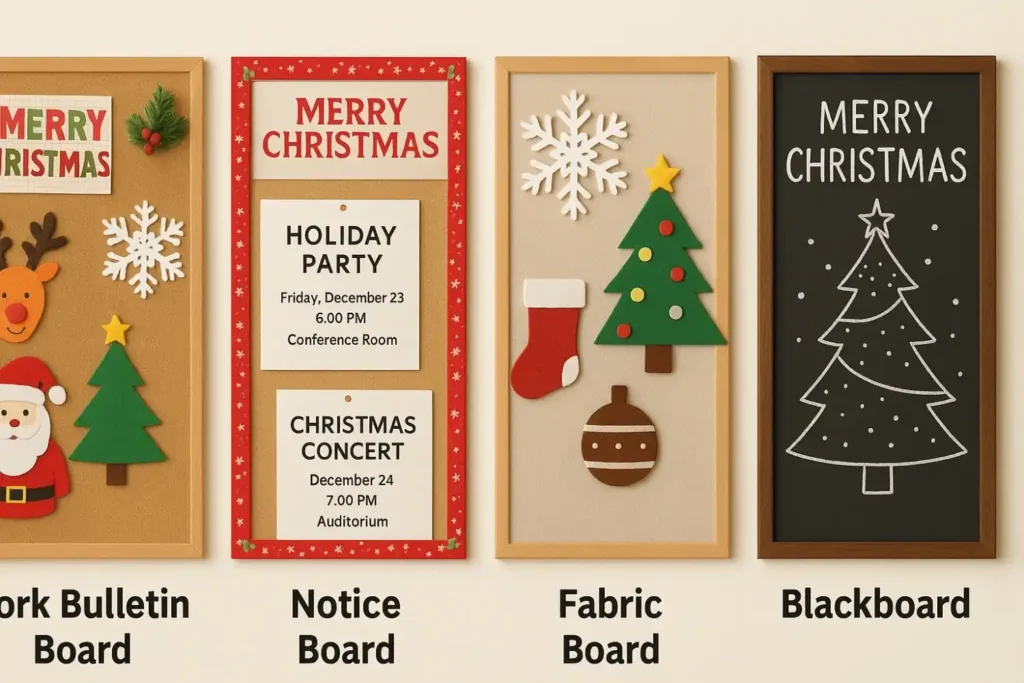 Types of Christmas bulletin boards