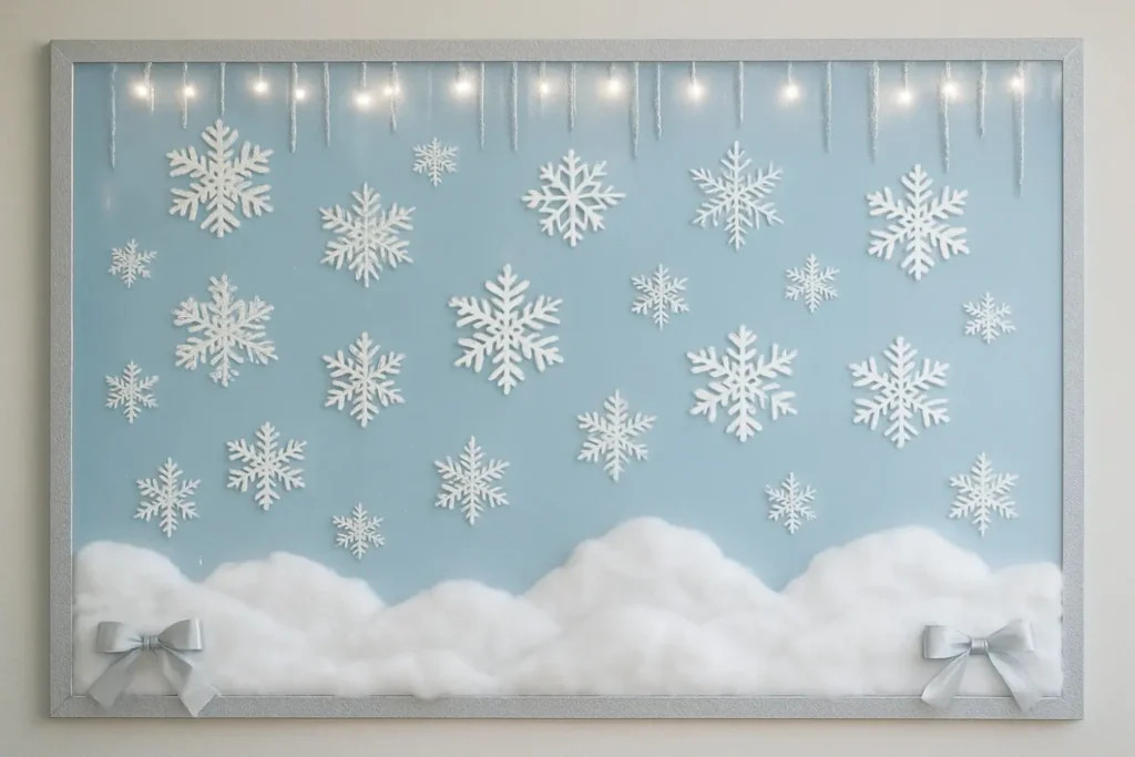 Winter wonderland Christmas board decor